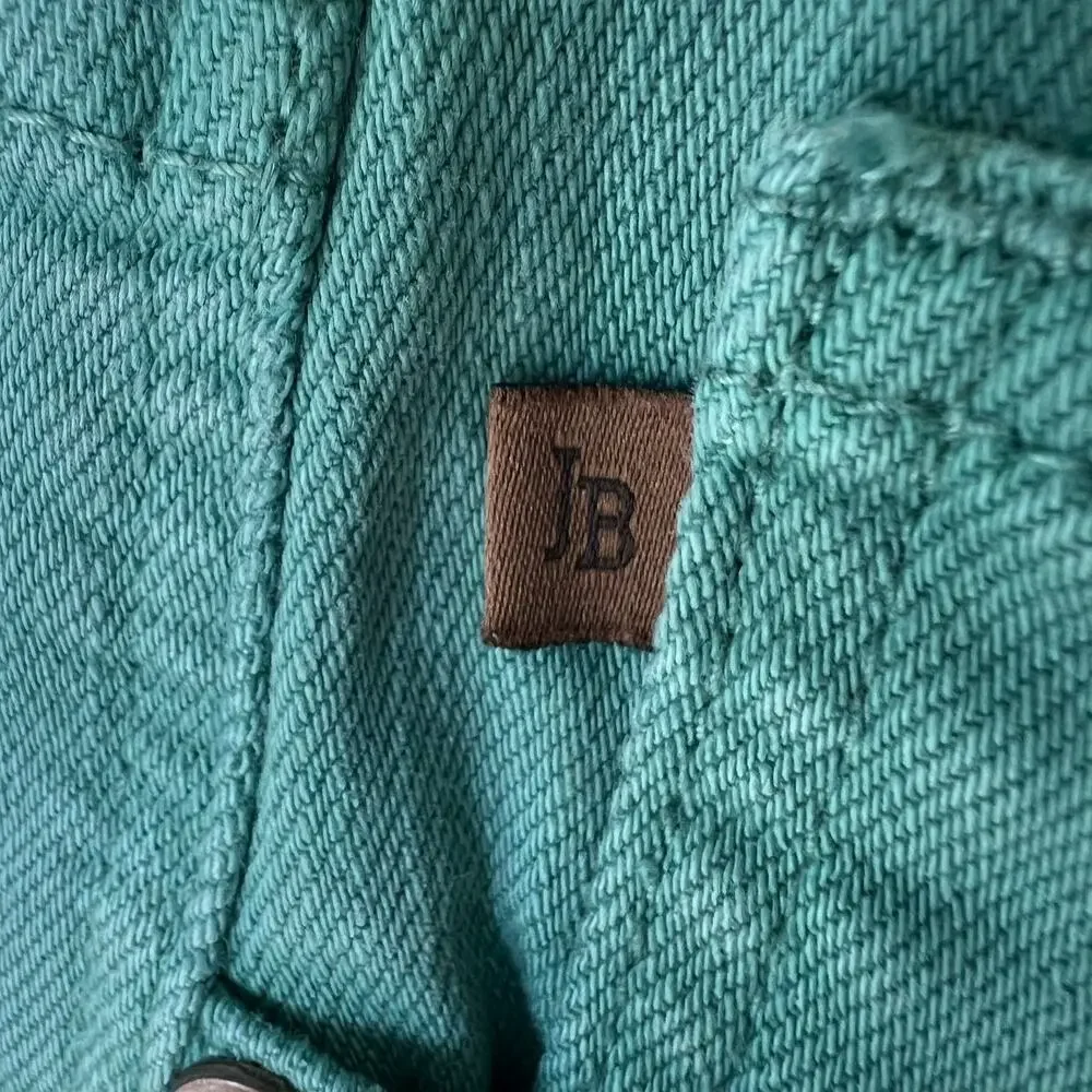 Judy Blue Jeans Womens Size 13/31 Green Garment Dyed Boot Cut Raw Hem - Picture 8 of 16